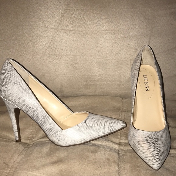 Silver stiletto heels - Picture 2 of 2